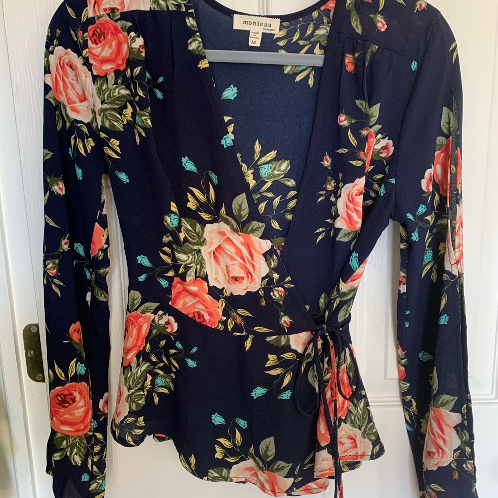 Monteau Tie Up Blouse